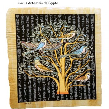 Papiro egipcio fotoluminiscente